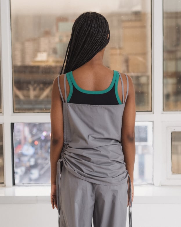 BASERANGE】PICTORIAL STRAP TOP | TOLMA.