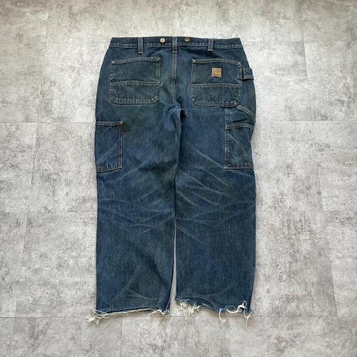メキシコ製 デニム ダブルニー Carhartt 36×32 詳細写真3