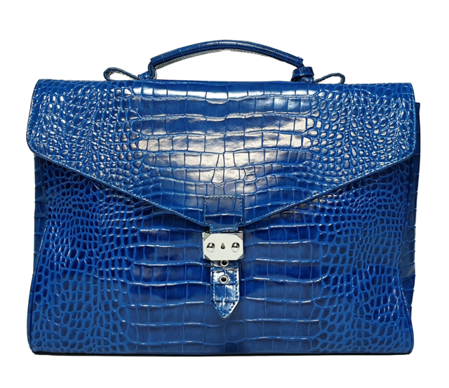 What is worthing? クロコダイル革ビジネスバッグ ビジネスバッグ Cow Leather Embossed crocodile(青) . What is