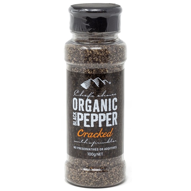 シェフズチョイス オーガニックブラックペッパー 100g 粗挽きタイプ Organic Black Pepper 有機黒こしょう