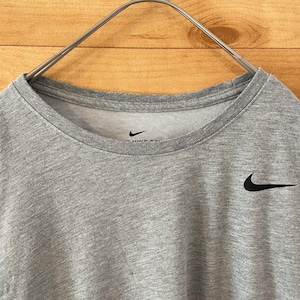 【NIKE】DRY FIT 半袖 Tシャツ ワンポイント スウッシュ L us古着