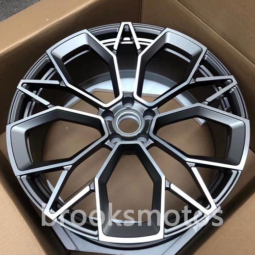 20インチ NEW グレー スタイル ホイール 2003-2016 ポルシェ ケイマン 20X10 オフセット 50 BRN-1310