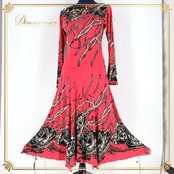 社交ダンス 衣装 ツーピース チャコットロイヤルダンス Chacott ROYAL DANCE ピンク系 花柄 伸縮 上品 高級感 華やか 日本製 黒 白 金 ストレッチ パーティー 長袖 セットアップ 上下セット レッスン ブラック系 ホワイト系 ゴールド系