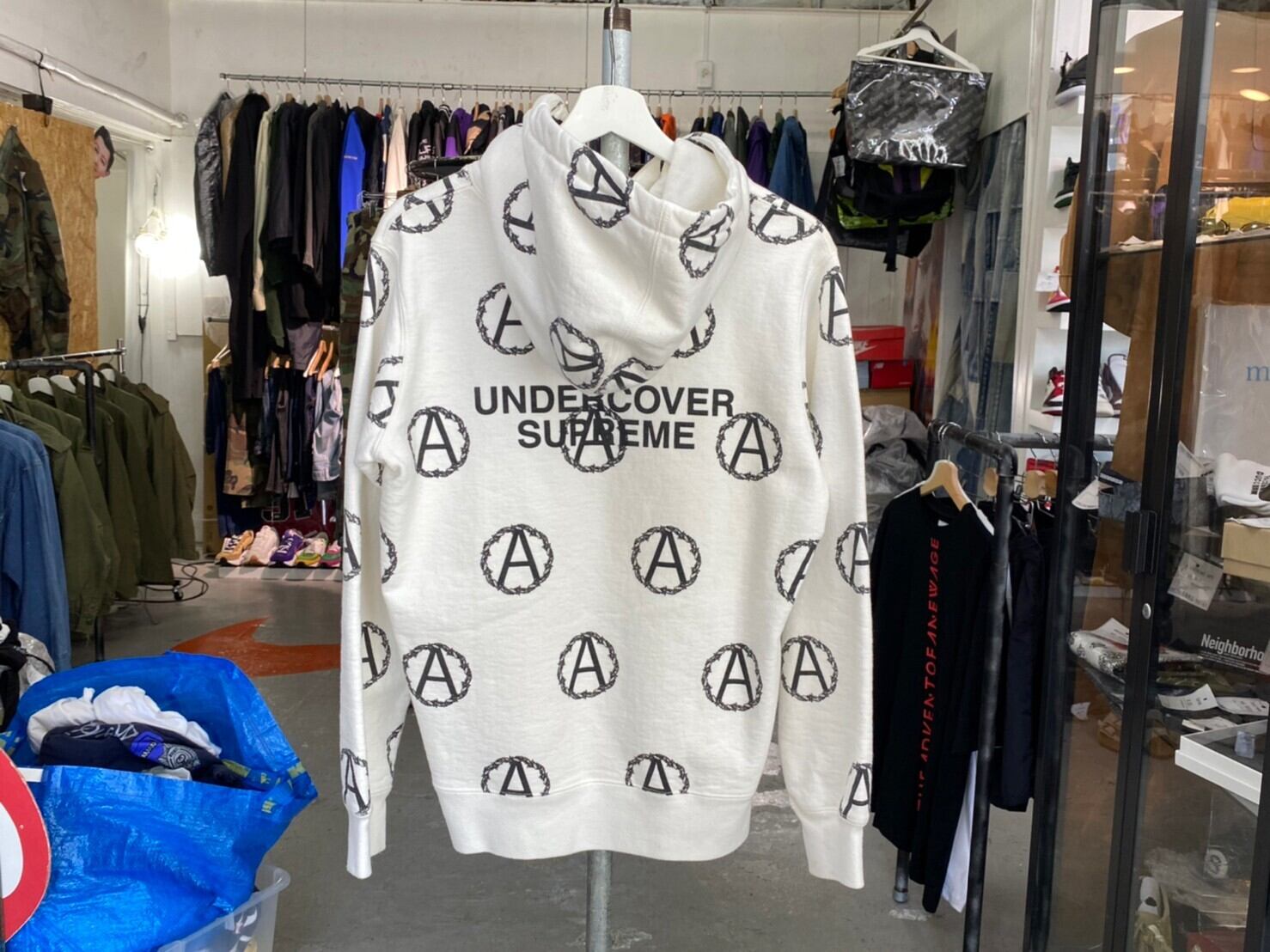 Supreme × UNDERCOVER 16AW ANARCHY HOODED SWEATSHIRT WHITE SMALL 