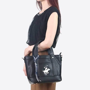 ビバリーヒルズポロクラブ BEVERLY HILLS POLO CLUB トートバッグ レディース BH2006N BK/BK/WH