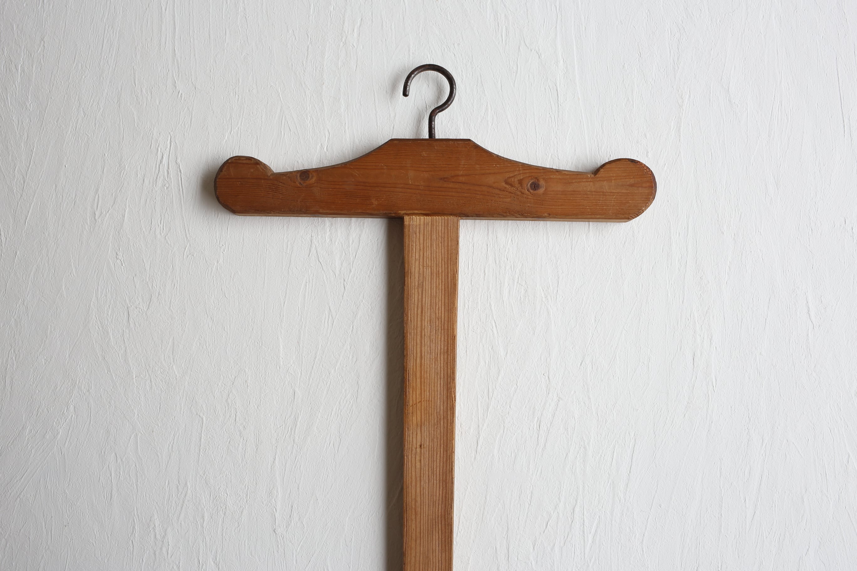 フランス アンティーク ヴィンテージ 木製 十字ハンガー N-03007b