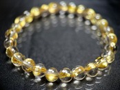 No.185【SS】タイチンルチルクォーツブレスレット(6.5mm)