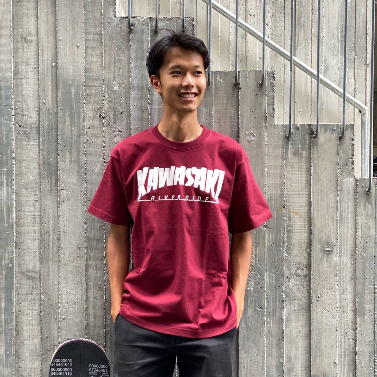 RIVERSIDE BASE 『KAWASAKI』T-SHIRTS - KAWASAKI RED -
