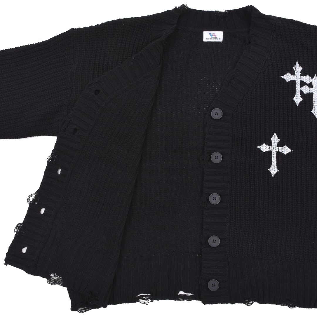 2/18 完売GREY再入荷！】新作☆クロスニットカーディガン