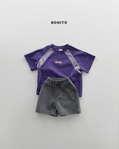 【取寄/韓国直送】BONITO 26/SM  ラグランサイドカラーシャツ｜夏服｜韓国子供服