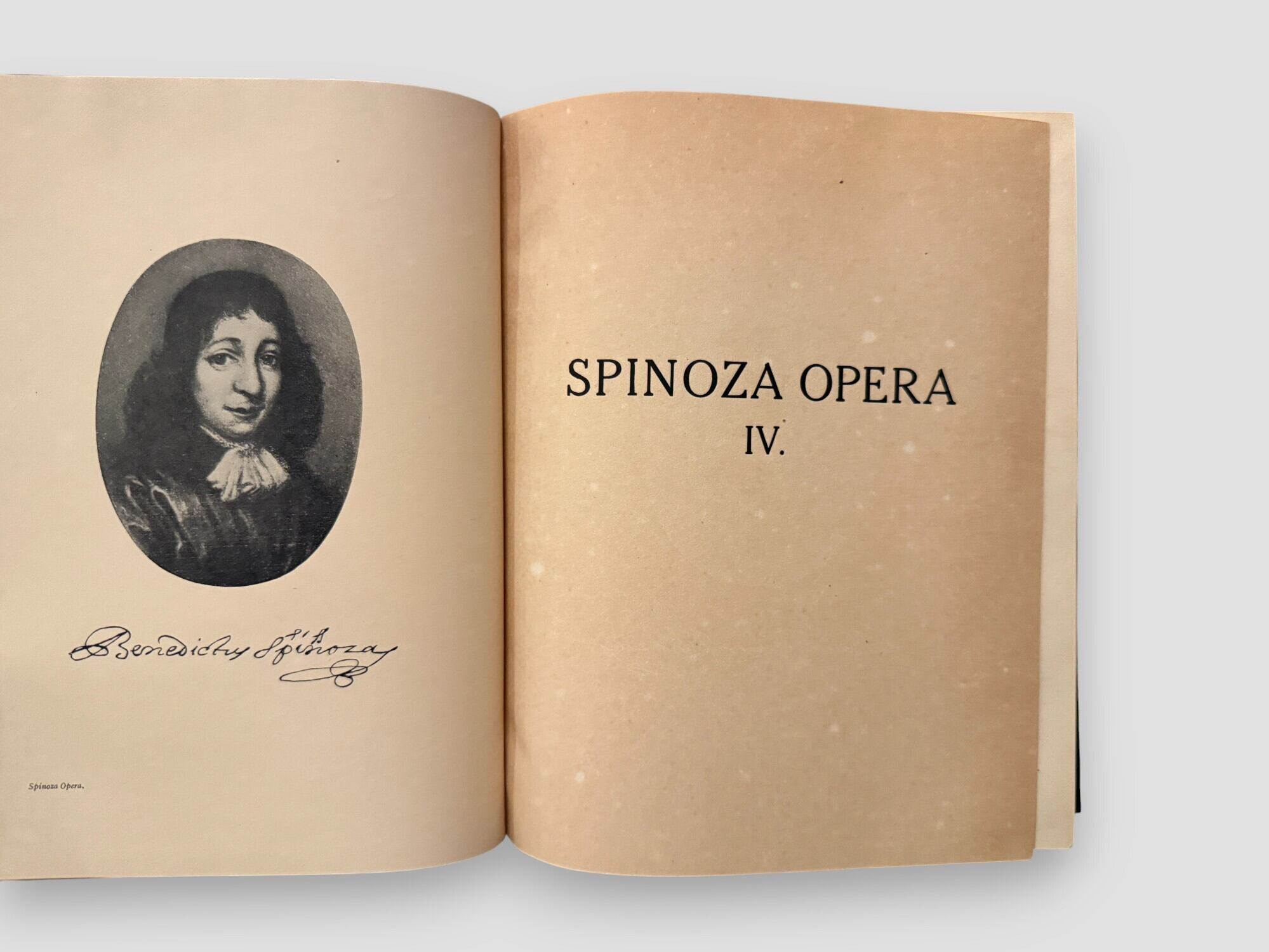 SFF164】Spinoza Opera. Complete set in 4 volumes(N.D) /Baruch