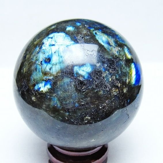 ラブラドライト 丸玉 87mm スフィア 一点物 151-9220