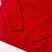 カシミヤ100% UNITED ARROWS ユナイテッドアローズ ウール ニット セーター /レッド レディース