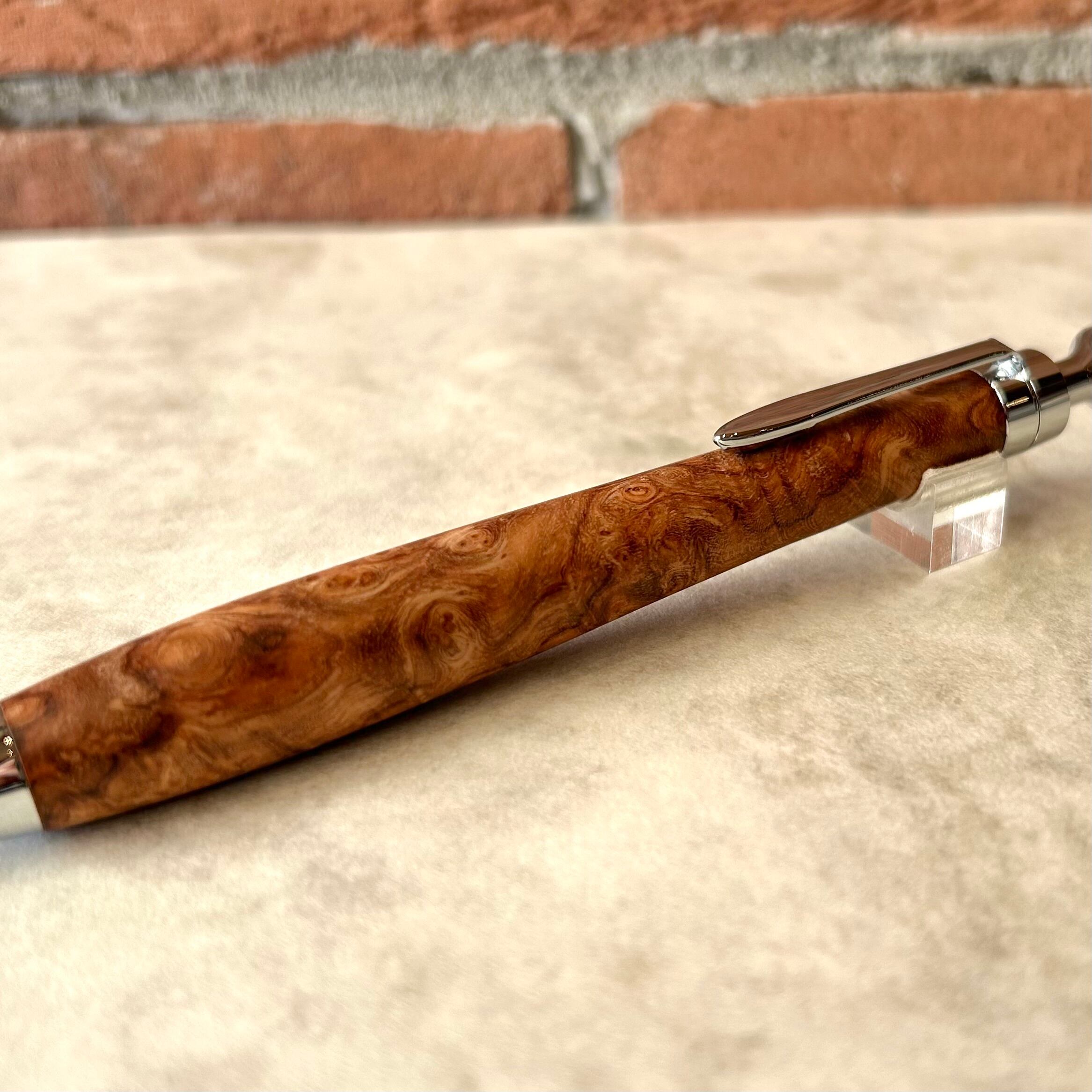 こぶた工房【ローズウッド瘤 極上杢】 ボールペン換装可 | ペンネジューク