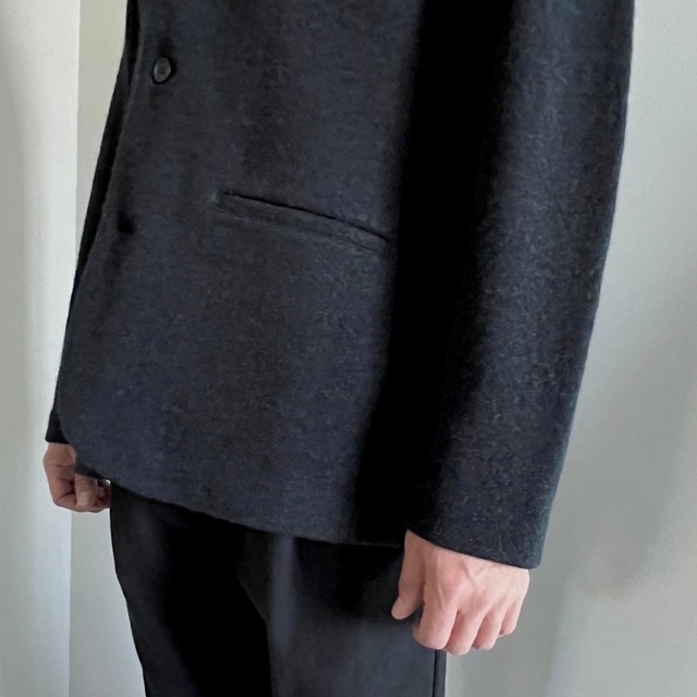 [men's] press wool jacket   プレスウールジャケット　 evam eva