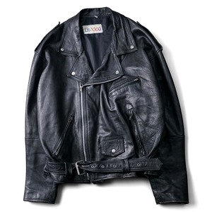 Vintage lamb leather double riders jacket "made in ITALY"