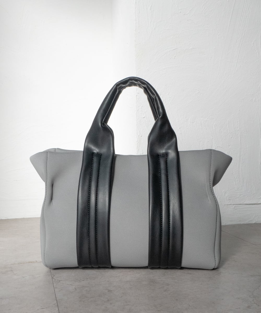 ハンドルデザイン ネオプレン トートバッグ