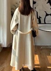 ダブルフェイスウールロングコート