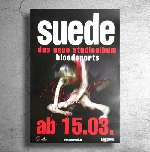 バンド『Suede』2013年ドイツでのアルバム発売告知ポスター