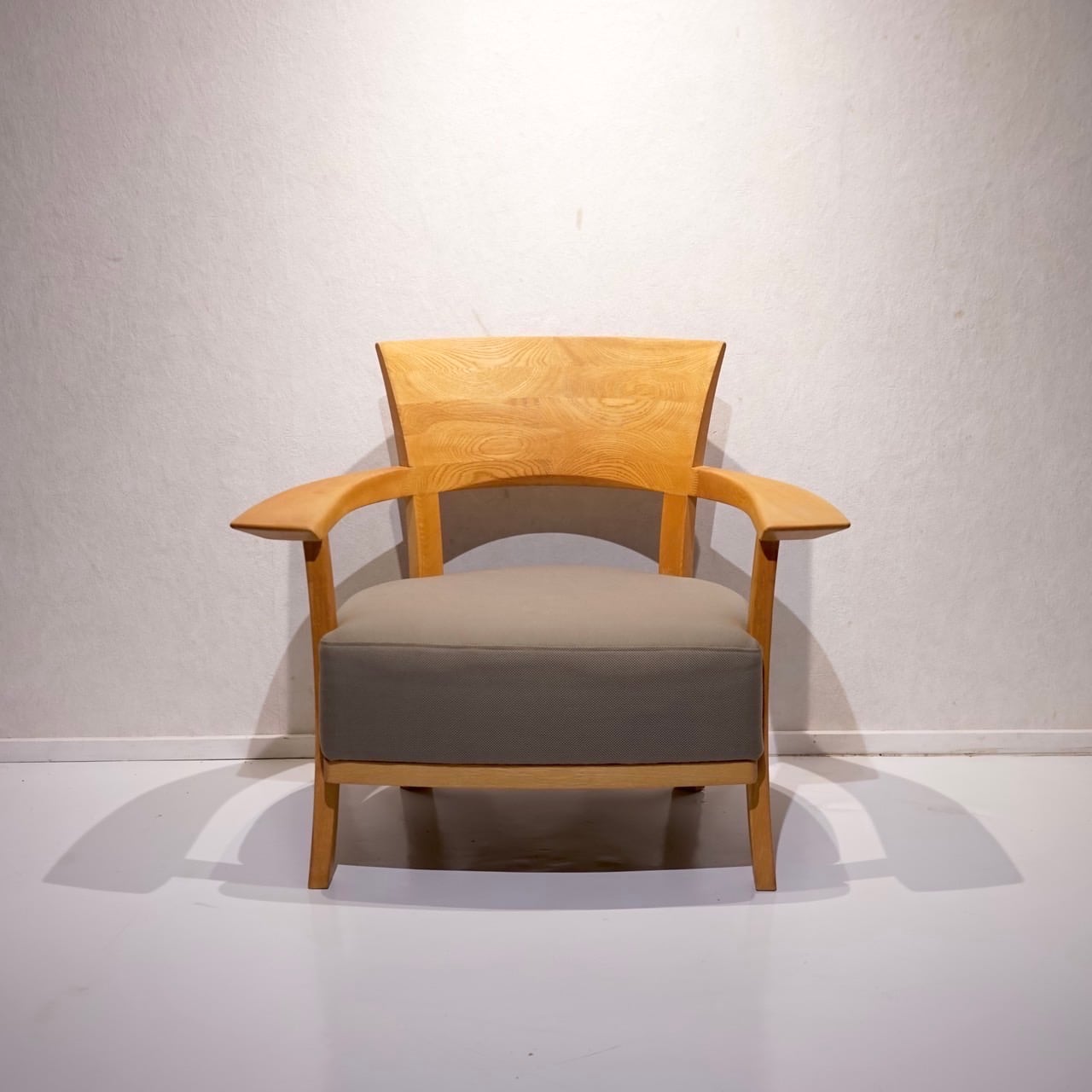 ✦1960〜1970✦PUレザー張り ラウンジチェア 木製脚 喫茶店 昭和レトロ