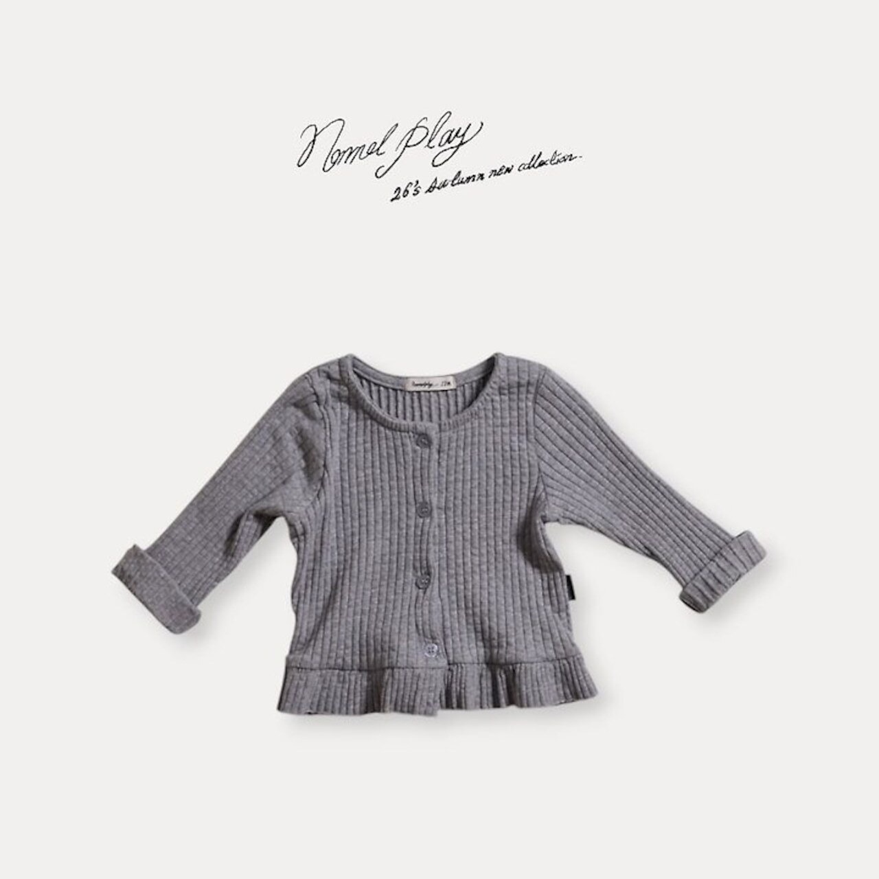 韓国子供服 / 26Autumn / normalplay / マリーカーディガン / キッズ / 秋服 *12M~L*