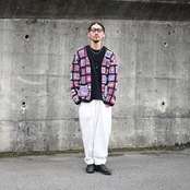 LEH(レー）フラワーパネルカーディガン、私物コーディネート