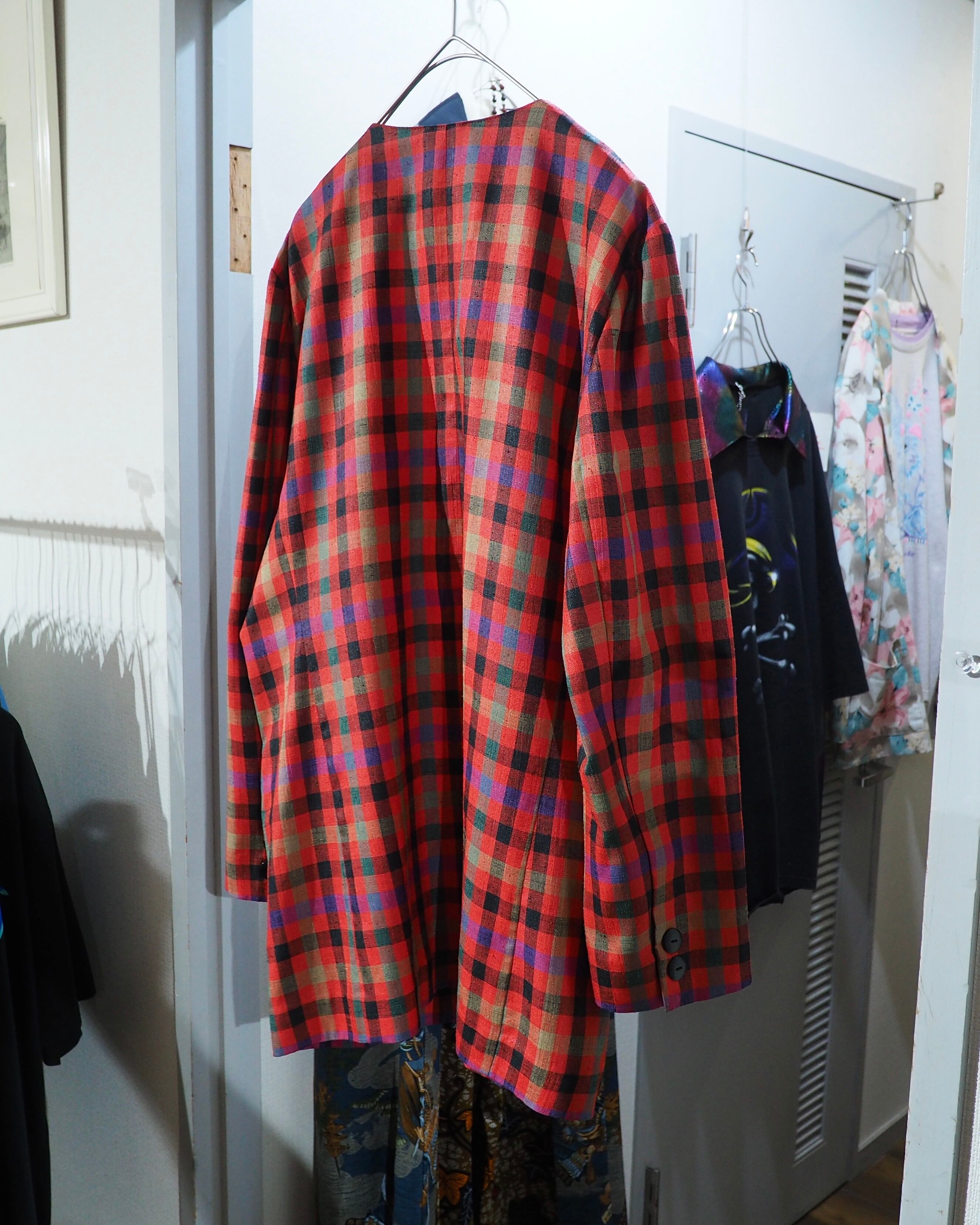 1980s " atelier SAISON " vintage No collar Easy jacket