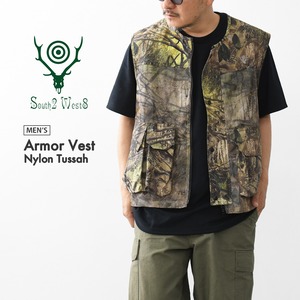 SOUTH2 WEST8 [サウスツーウエストエイト] Armor Vest - Nylon Tussah [SX635] アーマーベスト ー ナイロンタッサー・ベスト・メッシュ・アウトドア・タウンユース・MEN'S [2026SS]