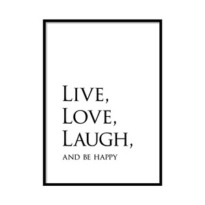 A0178 / 文字 / アートポスター【 A4 / A3 / A2 / A1 サイズ・フレーム 付きに変更可 】