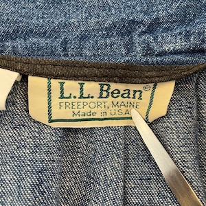 【L.L.Bean】USA製 デニム ロング スカート タック アメリカ古着