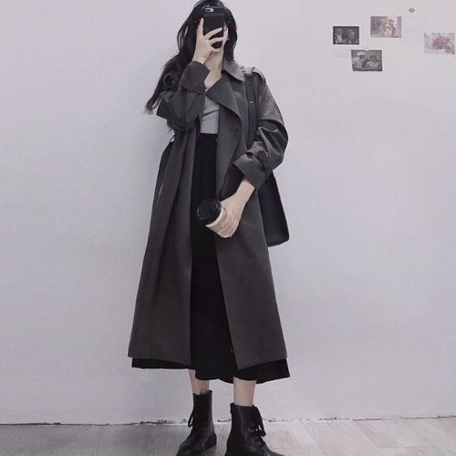 トレンチコート レディース 秋冬新作 コート ゆったり 大きいサイズ 大人カジュアル アウター ロング丈 シンプル 秋 冬 春 トレンチコート レディース 秋冬新作 コート ゆったり 大きいサイズ