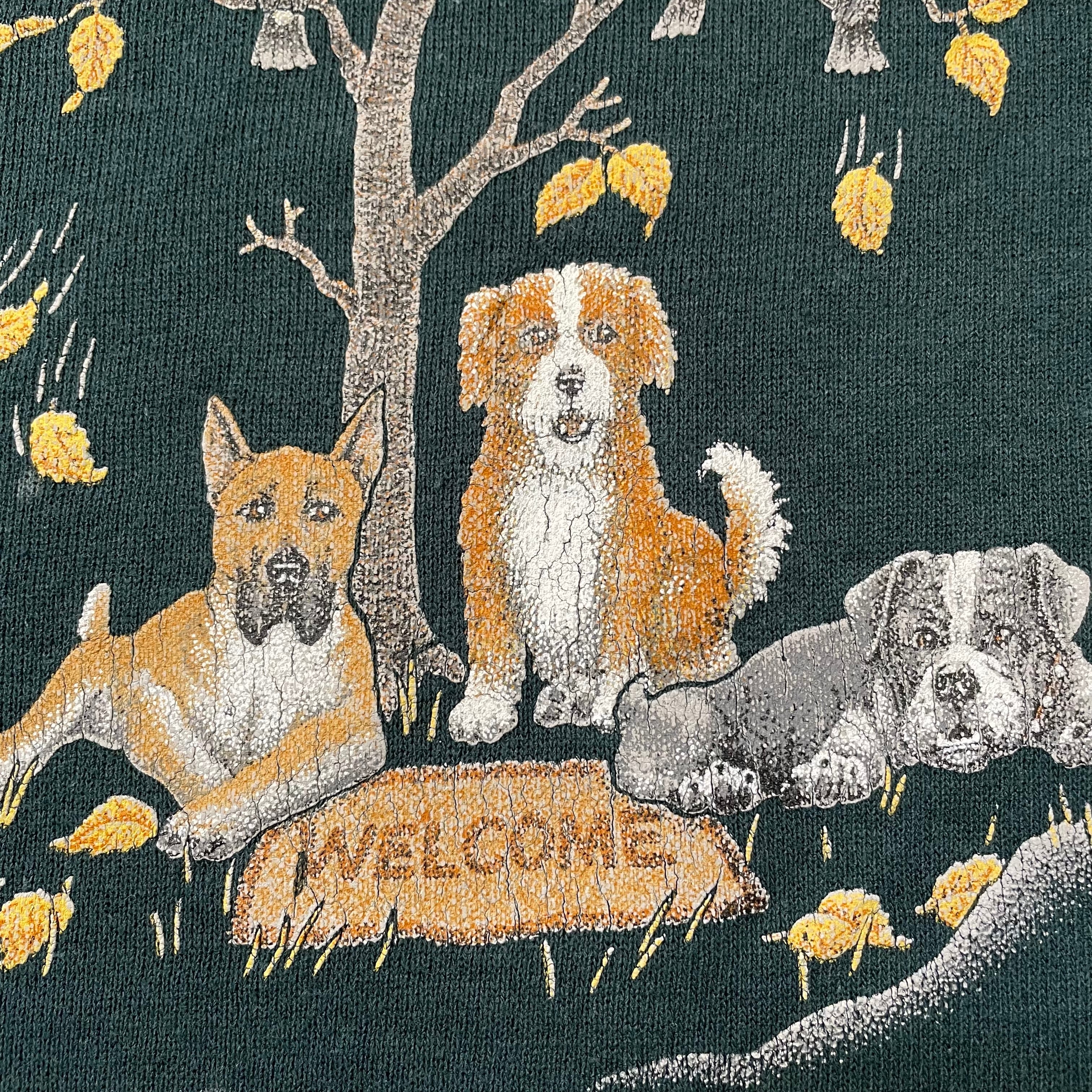 90's Big Dogs ロゴ刺繍 ビッグ アニマル スウェット 犬 - スウェット