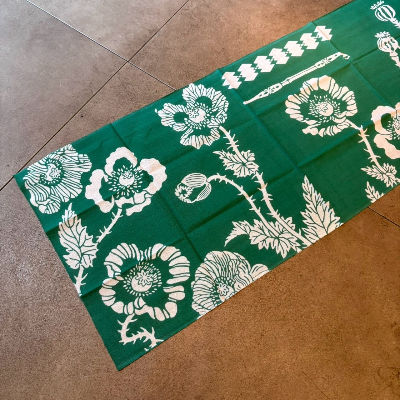 TENUGUI VERSION 伝統工芸 手ぬぐい 悪の華 GREEN