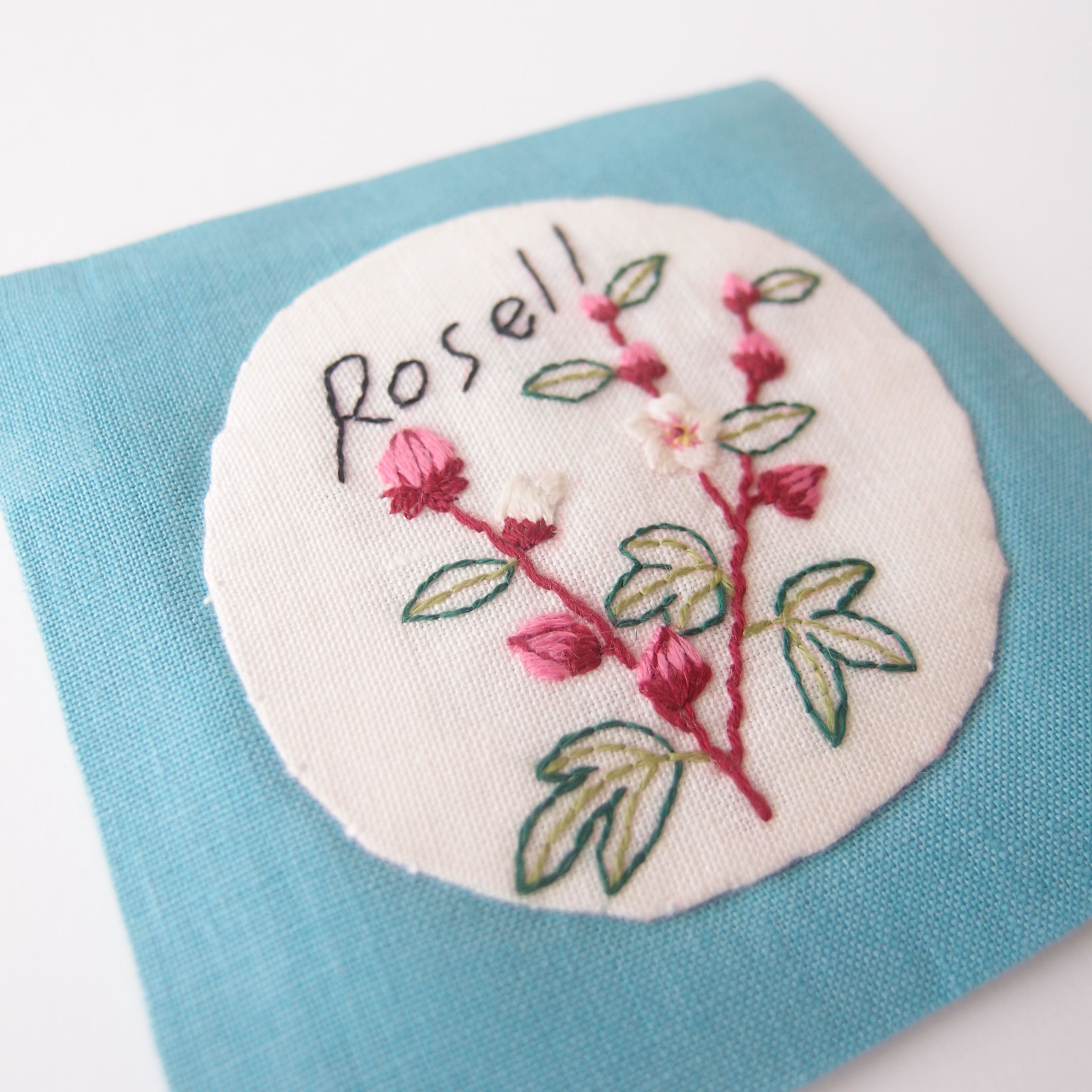 刺繍とお茶と｜神無月編 コースター 刺繍キット【薬膳カード付き