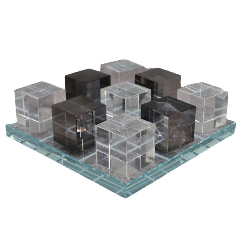 インテリアオブジェ クリスタルキューブ ミラーオブジェ モダンアート