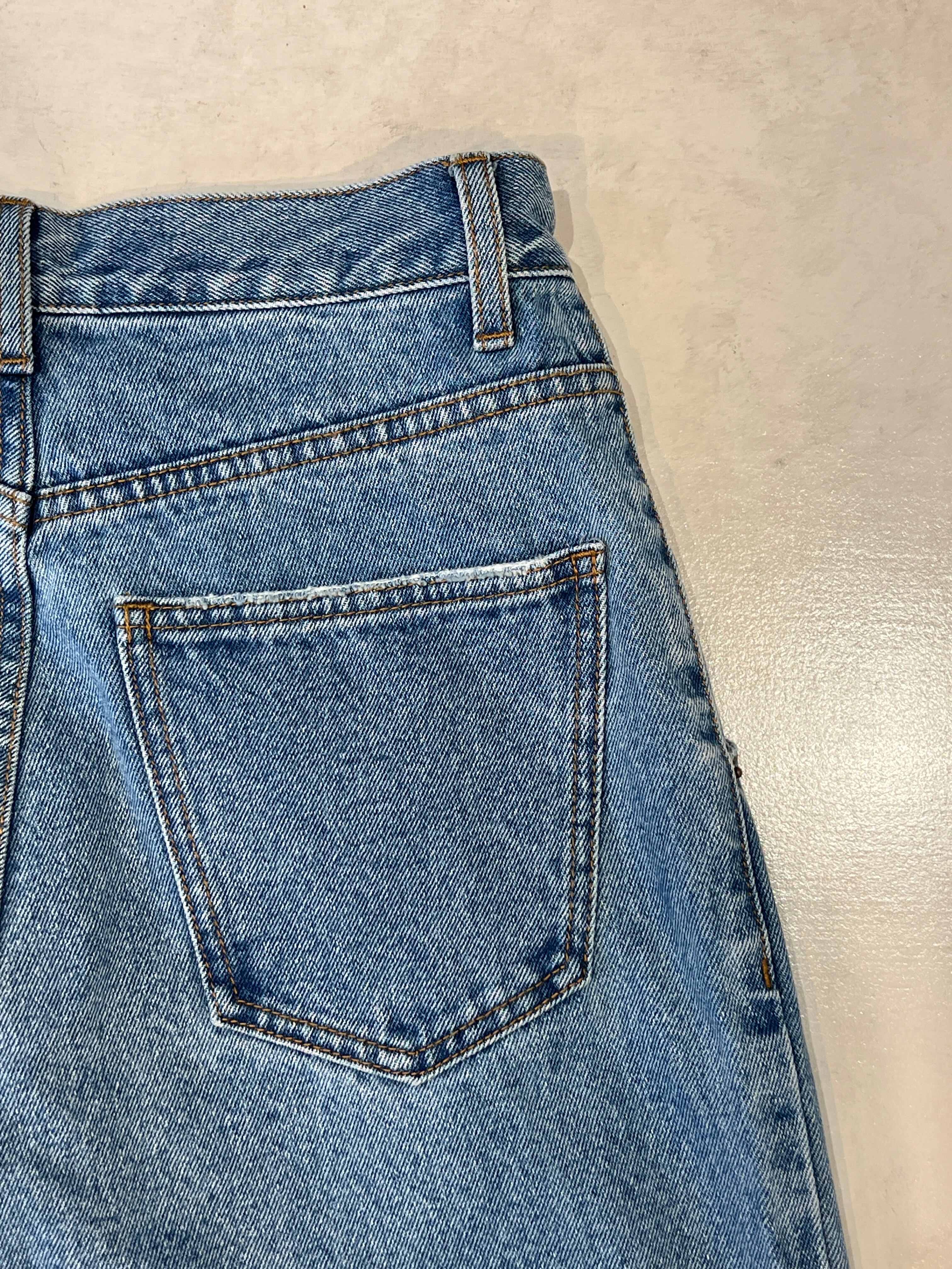 【YENN】 LASER CUT WIDE DENIM