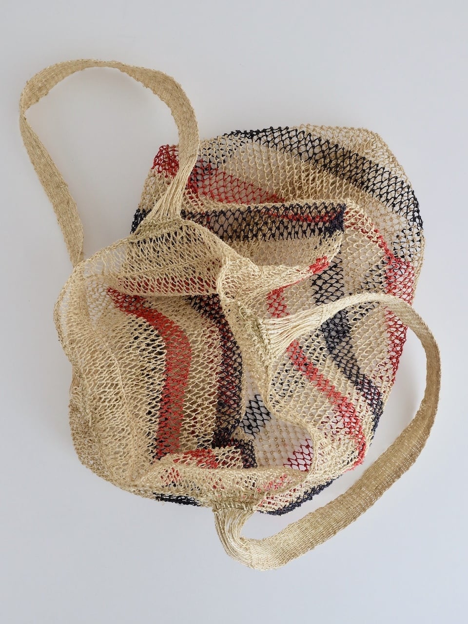 ラオス 葛編みバッグ 大 ラオス 葛の手編みバッグ|Handwoven Kudzu Fiber Bag - Laos