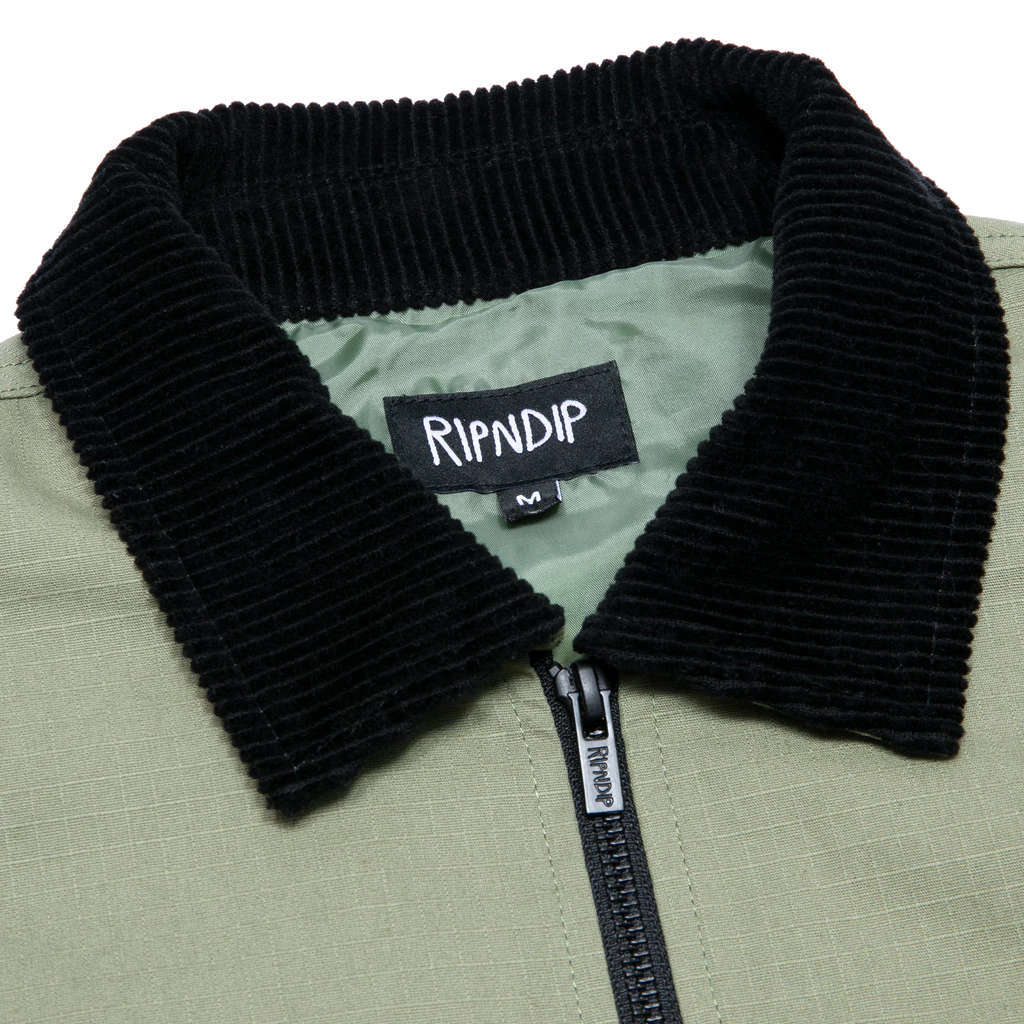 RIPNDIP HIGHWAY TO HECK WORK JACKET MILITARY GREEN リップン