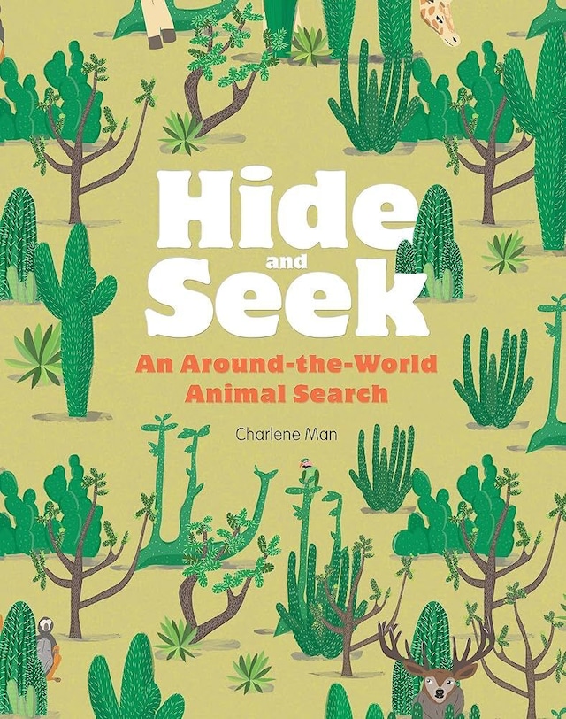 洋書絵本「Hide and Seek」動物　かくれんぼ　英語版 - メイン画像