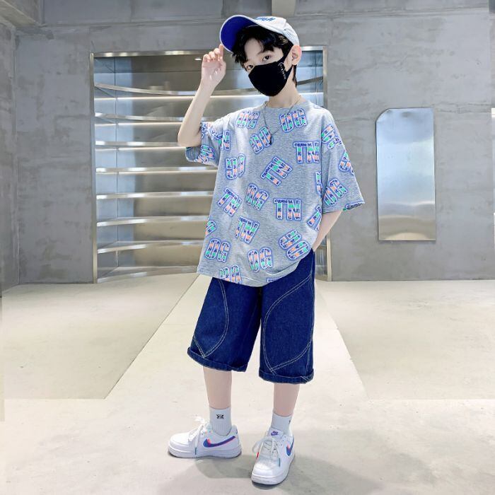 男の子 夏服 2点セット 半袖 Tシャツ スポーツ ハーフパンツ 上下