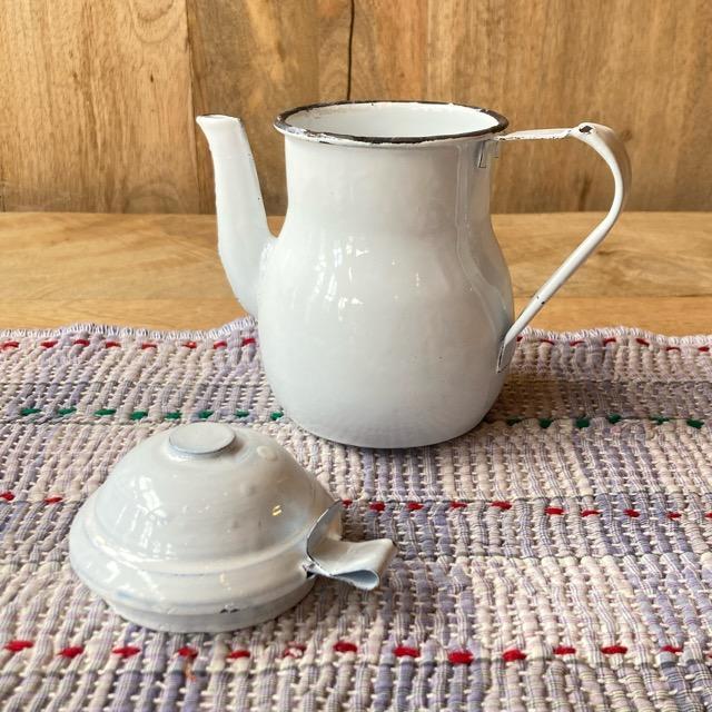 パキスタンホーローチャイポット 全6色 ホワイト イエロー