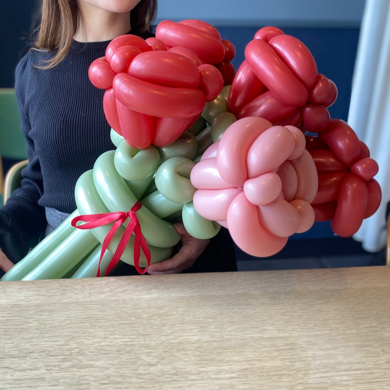 ローズ6本【❤︎紅色アンサンブル】