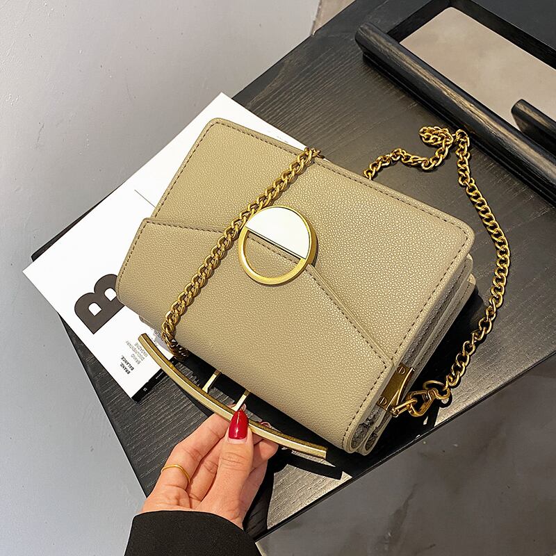 チェーン サマー 夏物 スクウェア メッセンジャーバッグ 手作りハンドバック70543775986