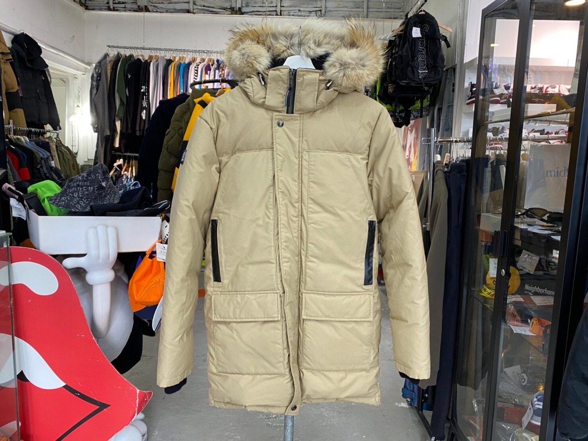 OSC CROSS SAINT JONES DOWN JACKET BEIGE XS 52666 BRAND BUYERS OSAKA