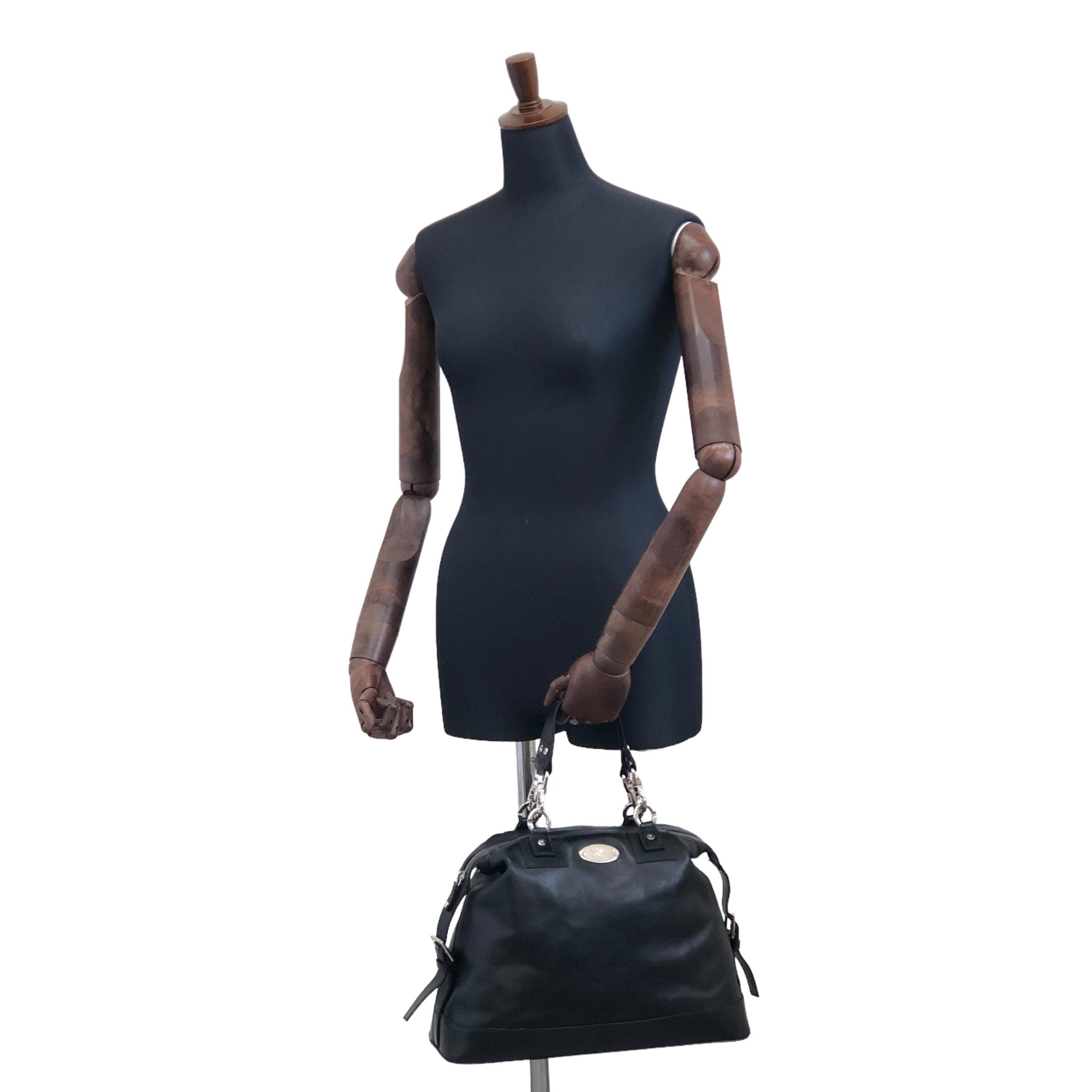 CELINE レザー ボストンバッグ CELINE セリーヌ ボストンバッグ ブラック ブラゾン レザー vintage