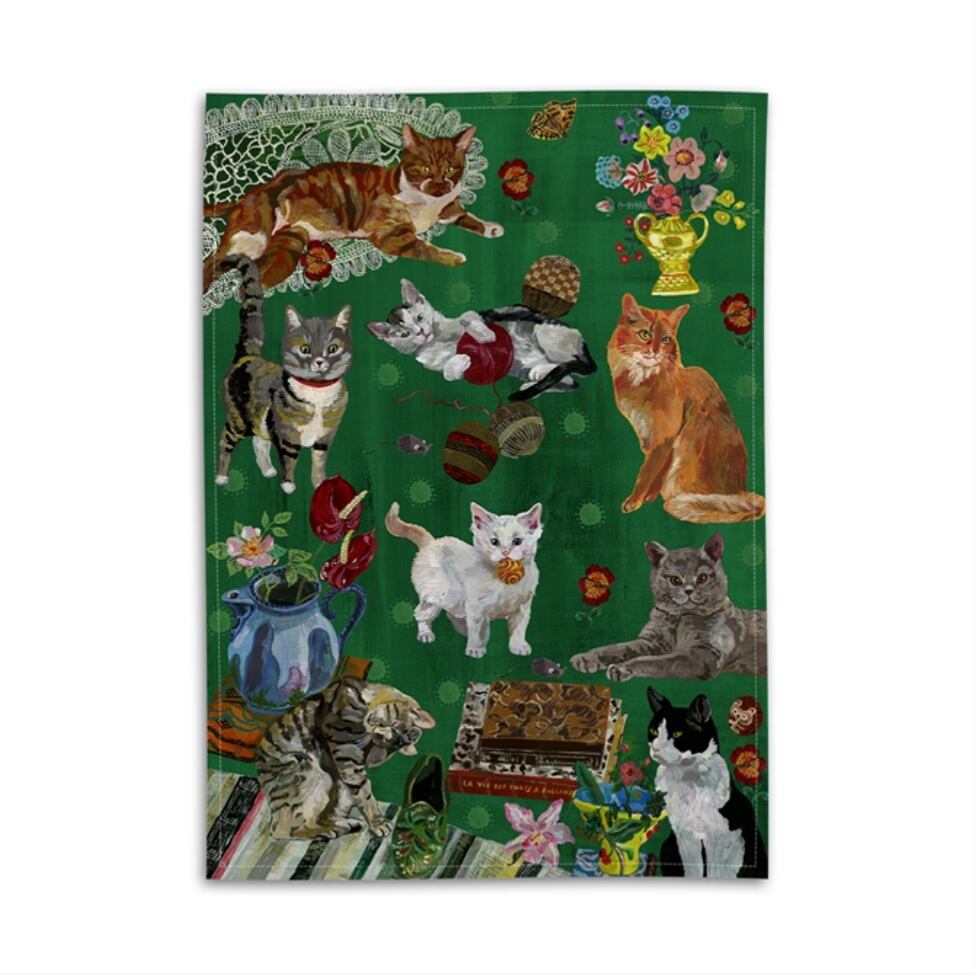 【avenidahome】 Tea Towel -Cat's-