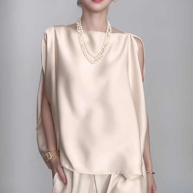 ラグジュアリーオフショルダートップス　BM1090