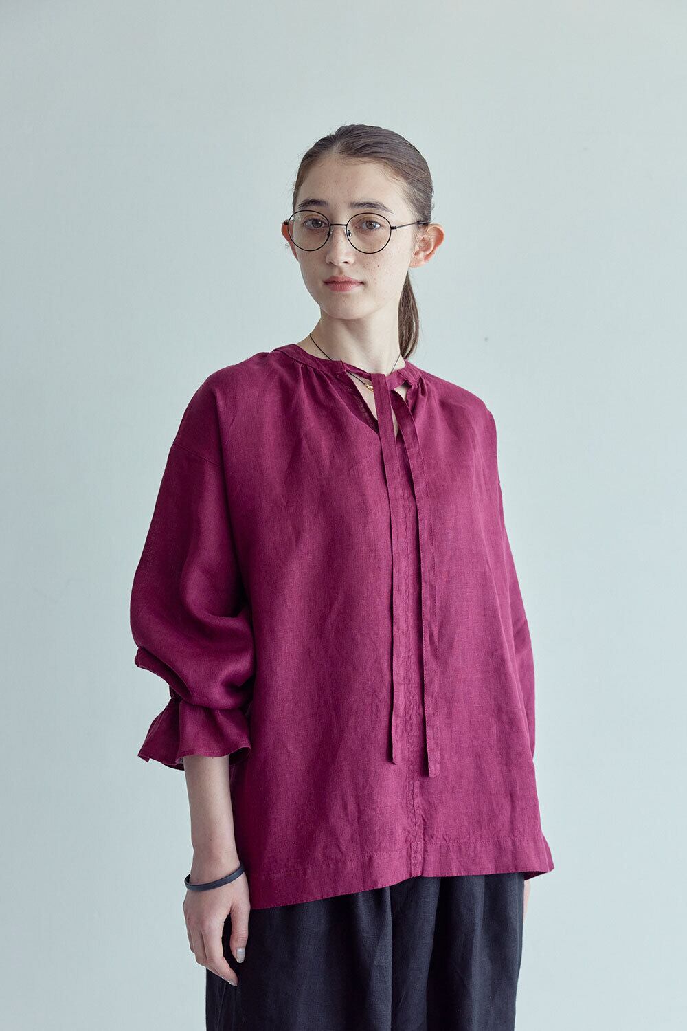 fog linen work ジェニーキャミソール ブラック | mf collection gallery