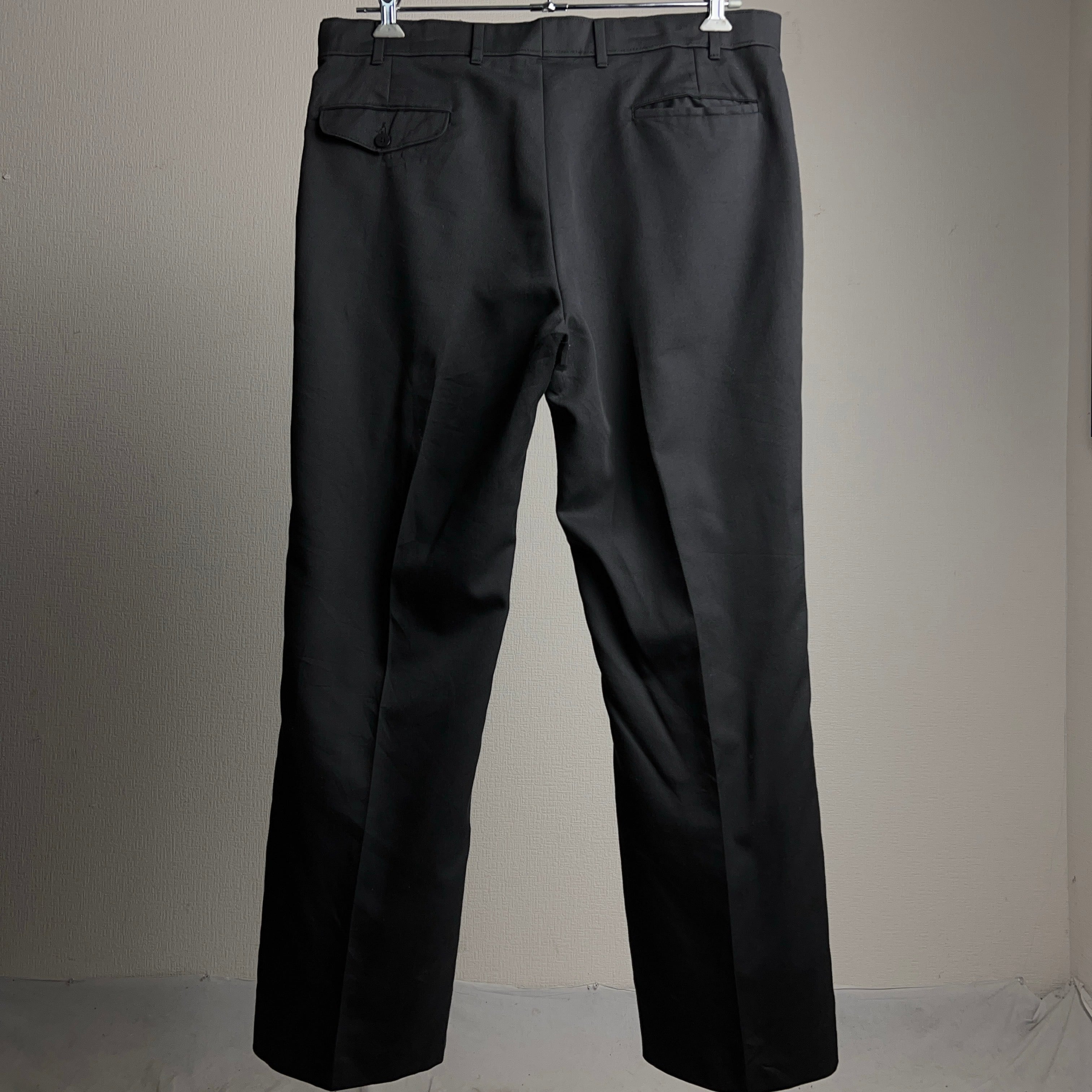 90's LEVI'S ACTION SLACKS Slacks Black W37 90年代 リーバイス 