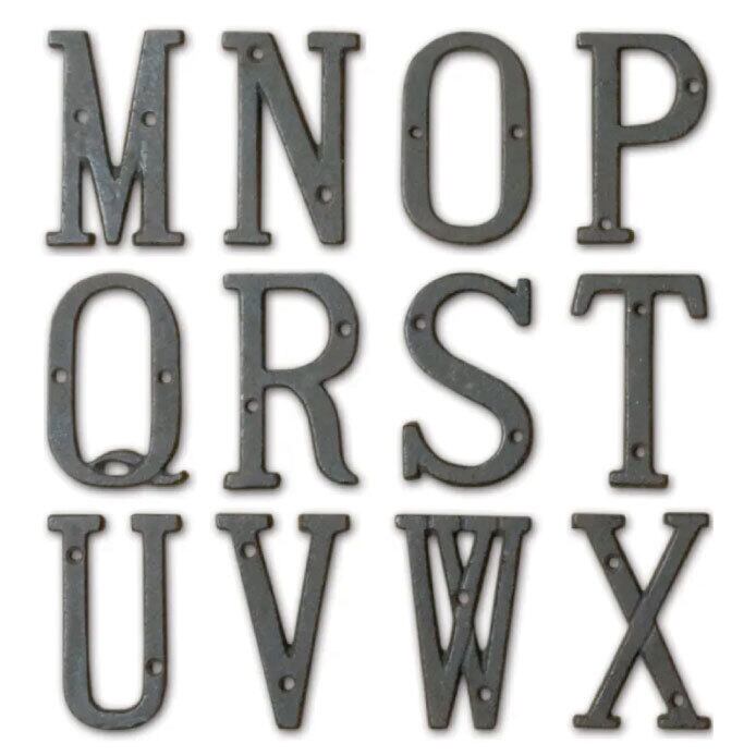 POSH MADE／Iron Alphabet Letters and Numbers | WHATNOT HARDWEAR STORE